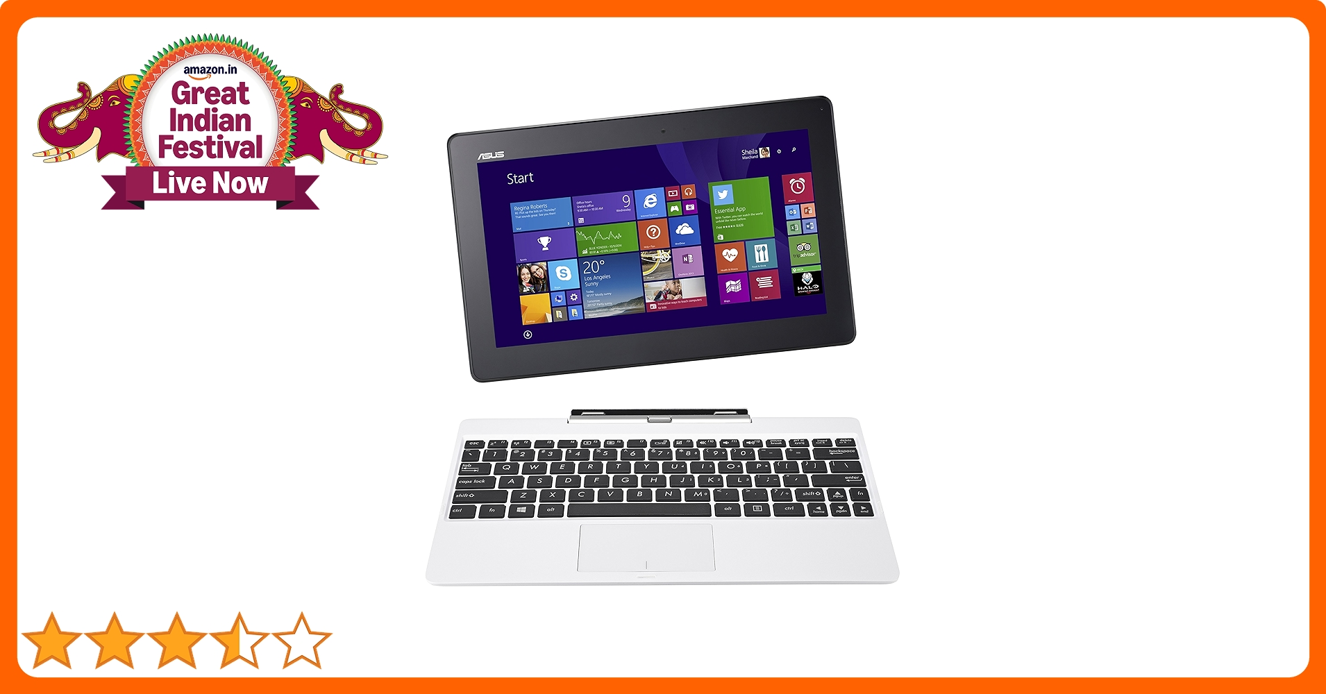 Amazon.in: Buy ASUS T100TA 10.1-Inch tablet laptop 1.46 GHz